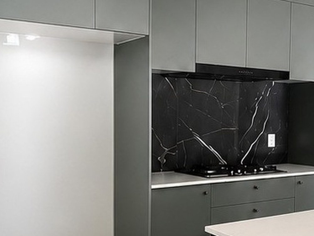 Kitchen interior before painting in Wellington home